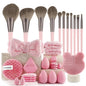 33pcs beauty set makeup kit  large and small beauty sponges for flawless makeup application and removal of makeup full set