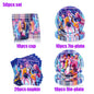 K Pop Birthday Party Decoration Tableware Set - Napkin Tablecloth Banner Paper Plates Slap Bracelets Stamps Baby Shower Supplies