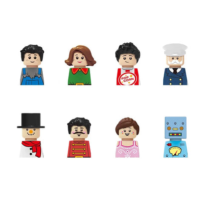 City Career 3D Building Block Dolls Toys Cartoon Character Models Mini Action Figures Educational Toys Children's Gifts