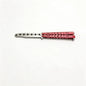 Martial Arts Practice Knife Portable Steel Metal Folding Butterfly Knife for Practicing Flipping Tricks