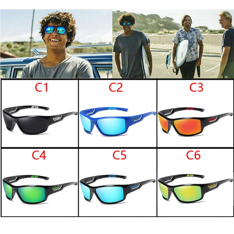 VIAHDA New Polarized Sunglasses Men Driving Sport Designer Sun Glasses Women Eyewear UV400 Without Box Fishing Hiking