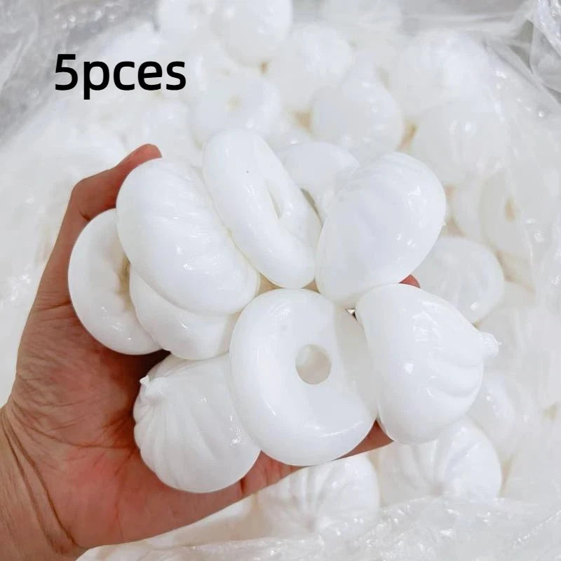 Dumpling Stress Ball Shell DIY Kit 1/5/10Pcs Stress Relief Toy Home Travel Decor For All Ages