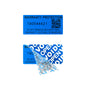 100pcs Blue 40x20mm Tamper-Proof Warranty Stickers Anti-Counterfeiting Seal Labels with Serial Number Two-Dimensional Code