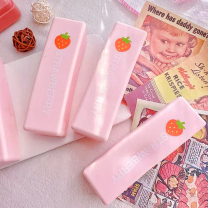 1pcs Strawberry Milk Stick Soft Pinch Toy Office To Relieve Stress And Tension Strawberry Milk Stick Sensory Gift Ornament Toys.