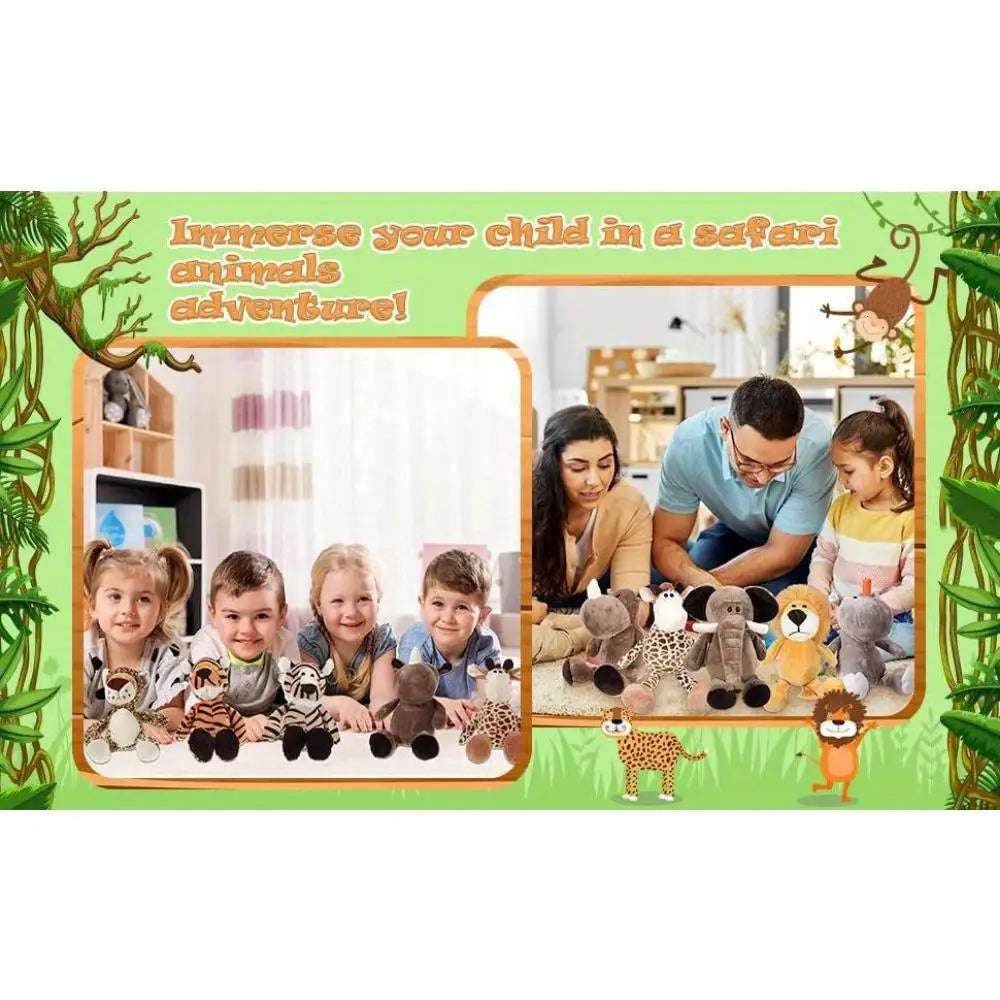 10 Pcs Stuffed Giraffe Plush Animal Toy, Super Soft Animal Toy with Realistic Details, Great for Kids and Baby Nurseries