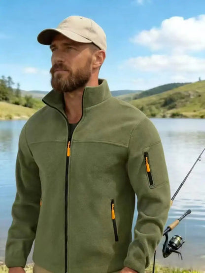 Men's hoodie autumn and winter 2026 new item fleece outdoor warm fleece jacket casual sports trend top