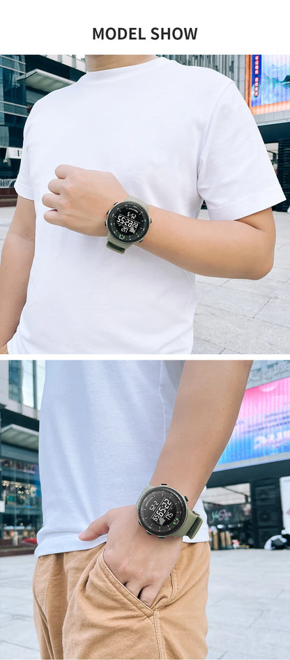 Top Men's Sports Watch 50M Waterproof Military Display Clock Man Watches LED Digital Luxury Fashion  Electronic Wristwatch  2111