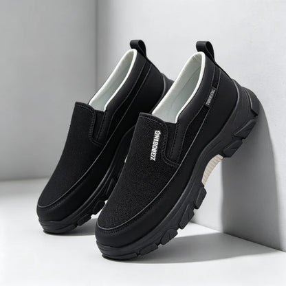 2026 New Men's Loafers Spring Large Size 39-48 Round-Toe Men's Moccasins Slip-On Mature Men's Shoes Simple Lightweight Casual Shoes