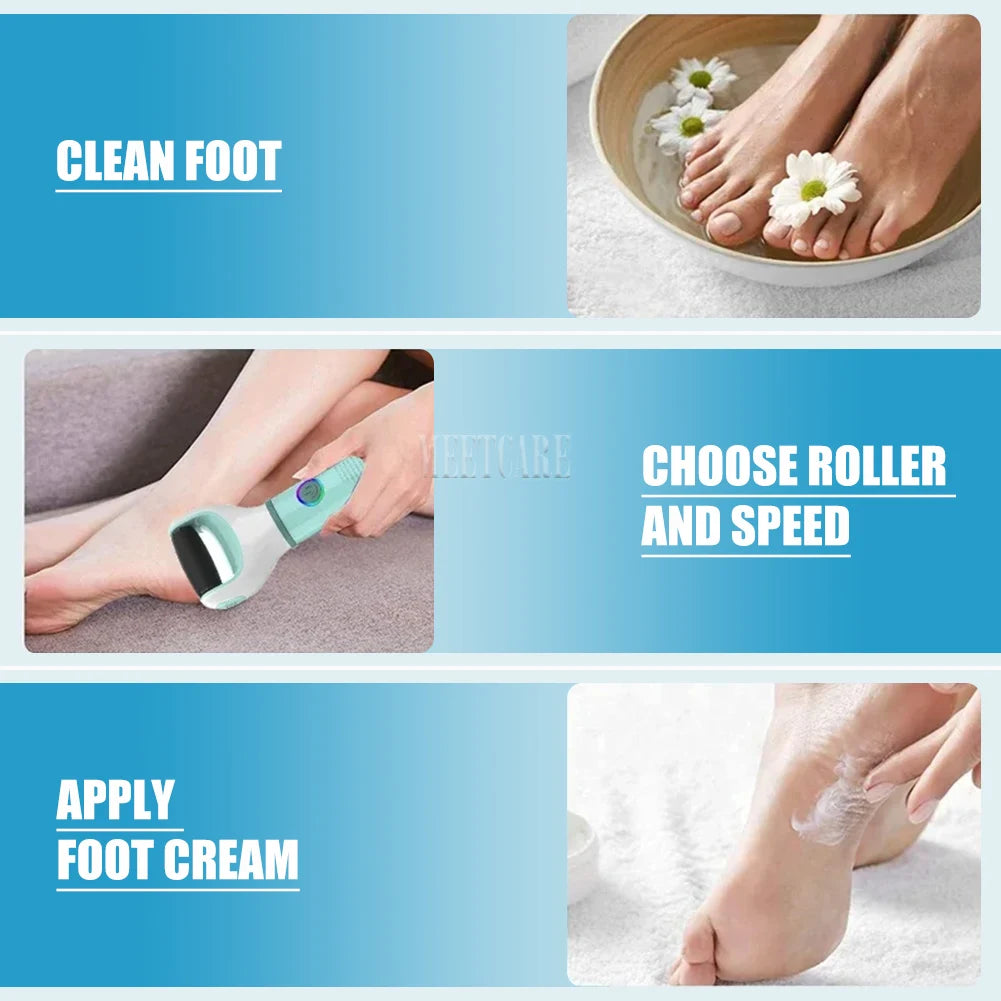 Electric Foot Grinder Remover Dead Skin Professional Grinding Exfoliator Remove Dry Dead Cracked Safe Painless Repair Care