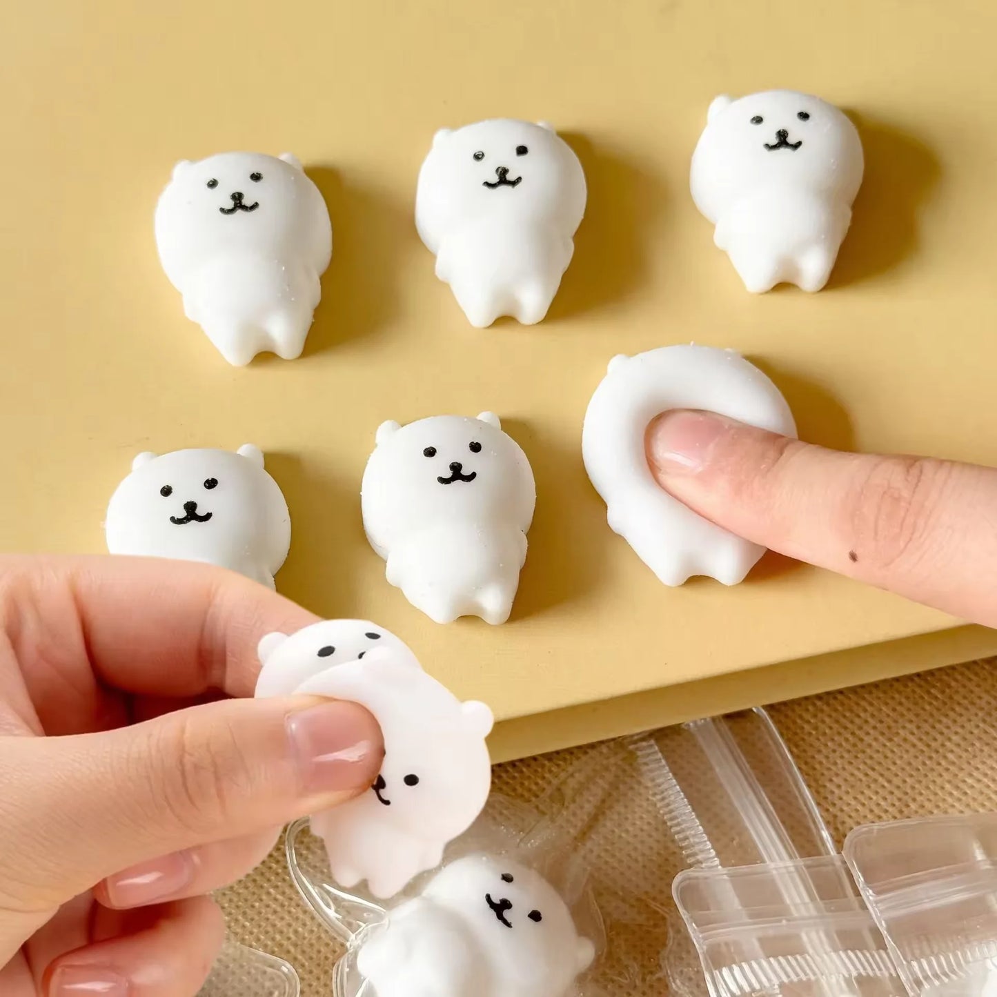 Soft Self deprecating Bear Squeeze Stress Relief Toy Pinch Small Nose Ga Slow Rebound Decompression Squishy Toys For Kid Gifts