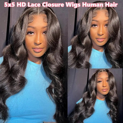 34 32 30In Body Wave Human Hair Lace Frontal Wigs 13x4 13x6 Transparent Lace Front Wig For Women 6x4 5x5 Glueless Wig Human Hair