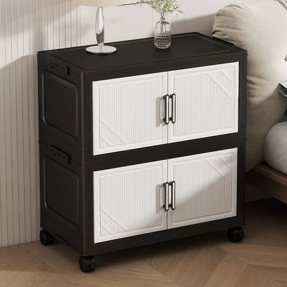 Thickened Multi-layer Storage Cabinet Home Living Room Mobile Organizer for Snacks Toys Miscellaneous Items Storage Cupboard