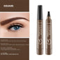4D Microblading Eyebrow Pen 4 Forks Tip Eyebrow Tattoo Pencil Long Lasting Fine Sketch Liquid Eye Brow Make Up