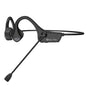 Open Ear Bone Conduction Headphones with dual microphone Wireless Bluetooth Headphone with Mic Headset for work/business/Cycling