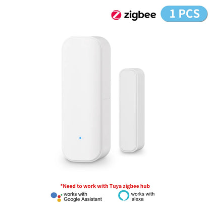 1PCS 2PCS 3PCS 4PCS 10PCS 15PCS Zigbee Door Sensor Window Magnetic Sensor Detector Home Door Sensor Need Tuya Zigbee Gateway Hub