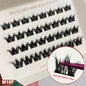 2‑5 Days Strong Hold Press On Cluster Lashes Wide Black Pre‑glued Band Self Adhesive Eyelashes NEW No Glue Need Lash Clusters