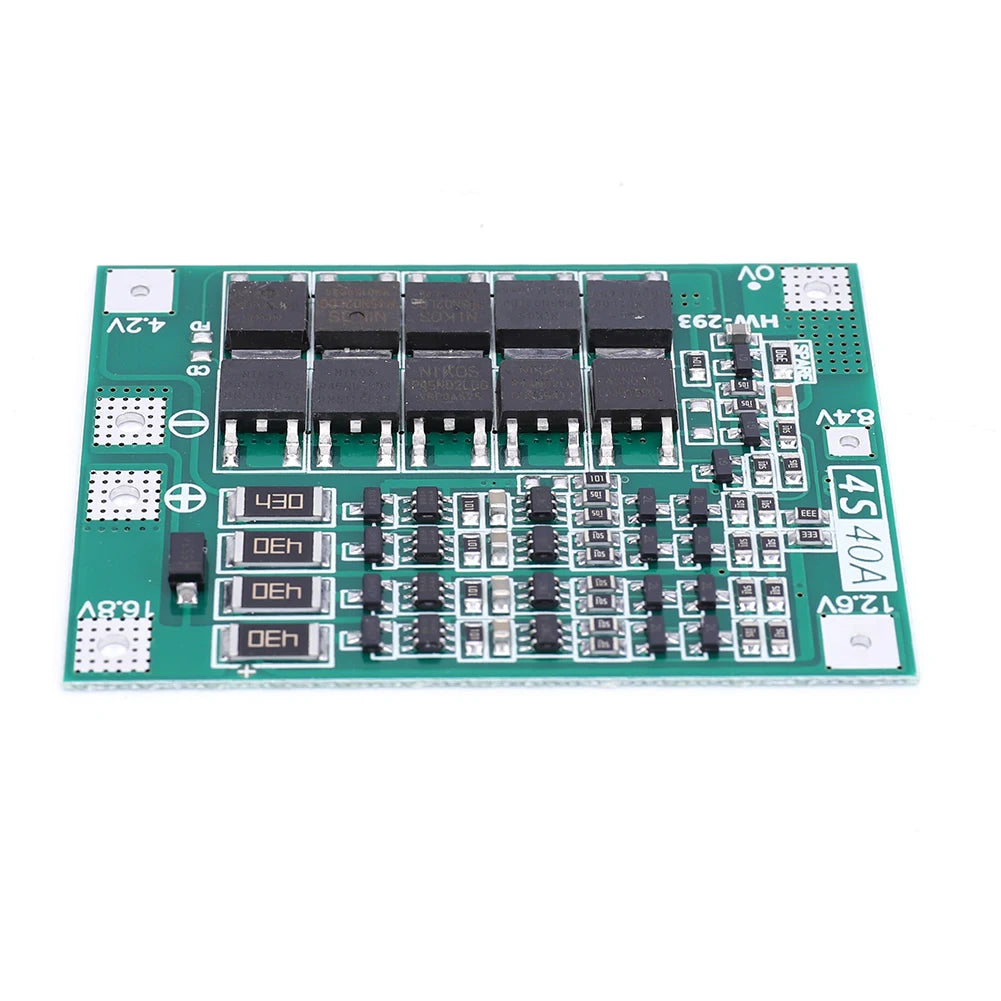 BMS 3S/4S 5A 10A 20A 25A 40A 60A Płytka zabezpieczająca ładowarkę do akumulatorów litowo-jonowych 18650 do wiertarki 12 V z funkcją wzmocnienia/balansu