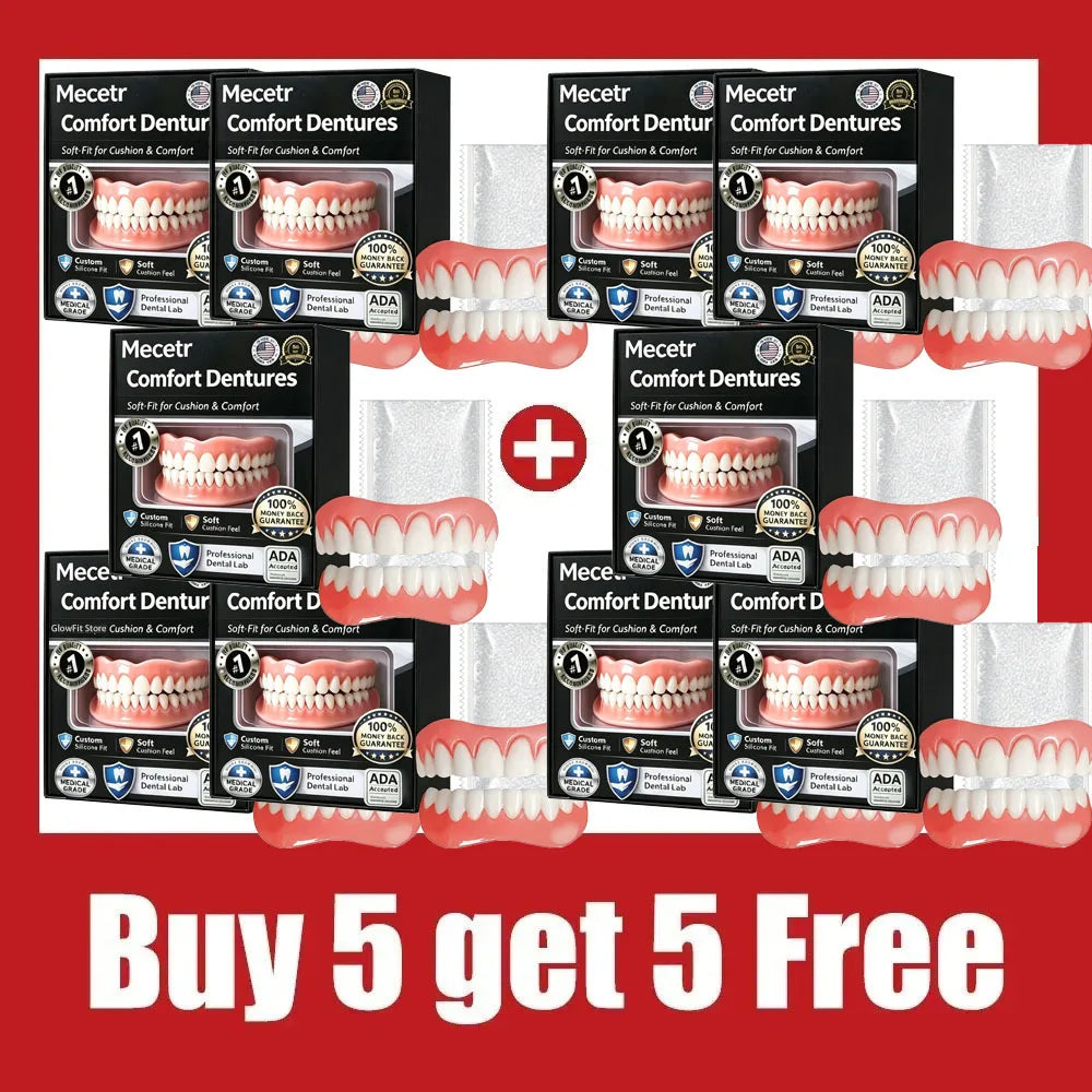 Adult Adjustable Dentures Teeth Set Fake Teeth Portable Wholesale full mouth denture sample models and elderly full mouth