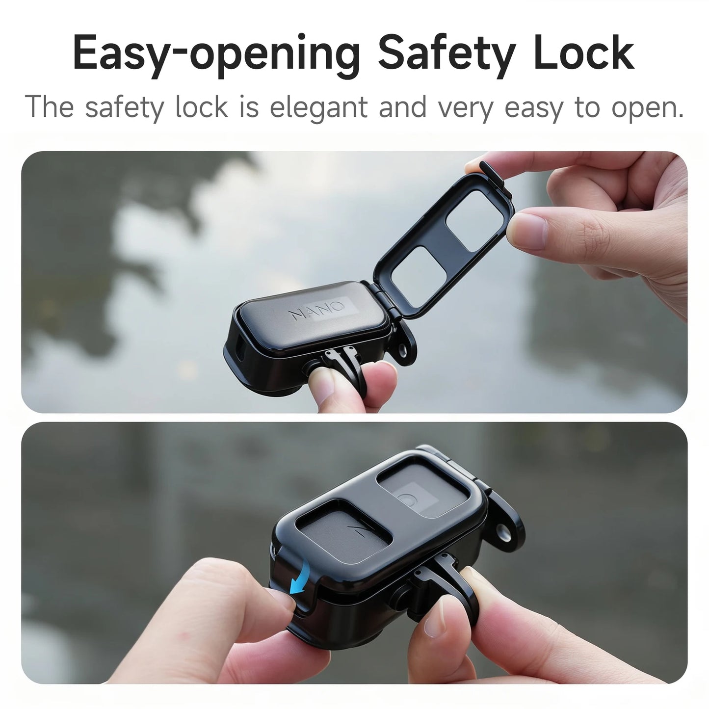 Sunnylife Accessories For DJI Osmo Nano Backpack Clip Magnetic Holder Mount Len Case Bag Protection Expansion Bracket Silicone