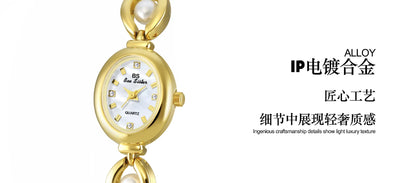 UTHAI Women's Watch Brand Japanese Style Light Luxury Simple Pearl Bracelet Jewelry Waterproof Female Fashion Clock Watches Gift