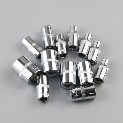 46Pcs Car Repair Tool Set, 1/4-Inch Drive Ratchet Wrench Kit, Metric Socket & Bit Set,Auto Maintenance Tools,for Car Maintenance