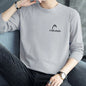 Men's Spring Long-Sleeved T-Shirt round Neck Printed Large Size Trendy Quality Top Casual Fashion Men's Clothing