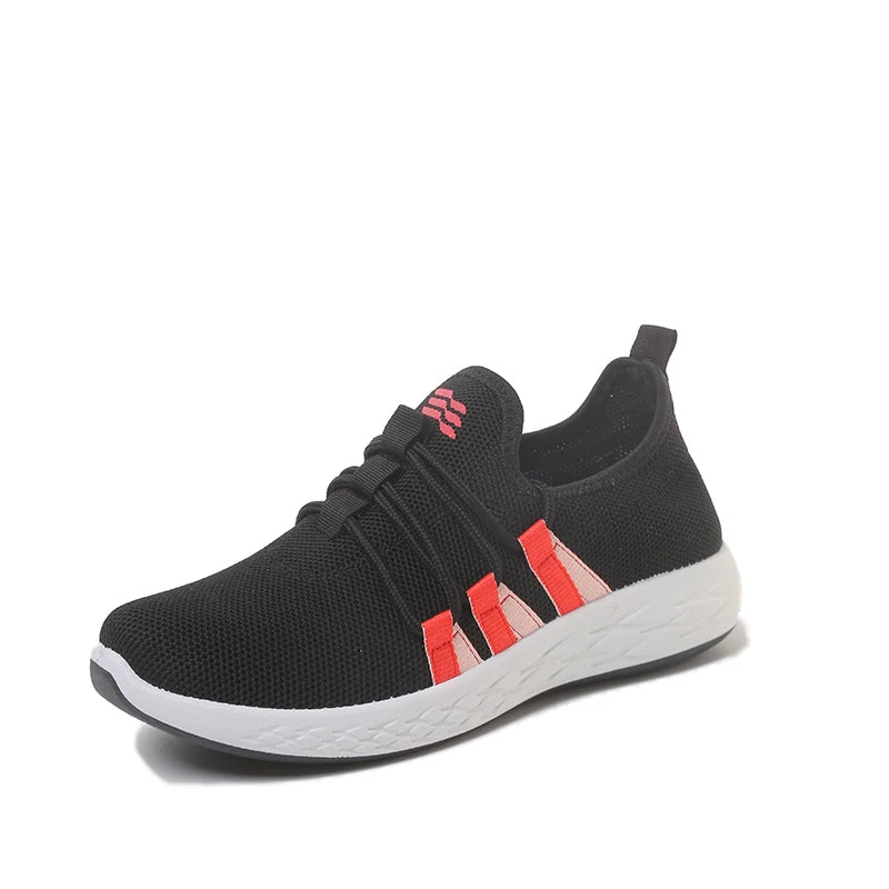 Women's Mesh Slip-On Sneakers, Breathable Casual Athletic Shoes, Comfortable Lightweight Walking Shoes for Daily Use