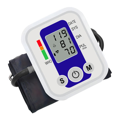 Digital Blood Pressure Monitor BP Testing Kit Medical Heart Rate Meter Armband Automatic Pulse Tonometer Health Care LED Display