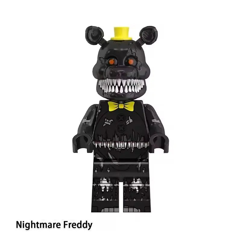 NEW FNAF Nights Game Figure Mini Figures Building BlocksSkeleton Thriller Toys gift kids toys mould king