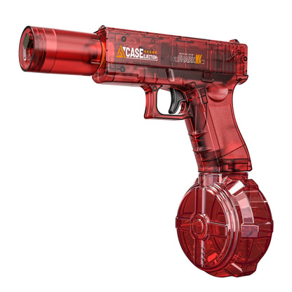 Electric Water Gun, Automatic Squirt with Pistol Realistic Gun Muzzle Flame Summer Outdoor Beach Swimming Pool Party Toy
