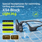 POLVCDG x34 Bone Conduction Swimming Earphones 32GB Memory IPX8 Waterproof Outdoor Trail Running ClimbingRock Climbing Earphones