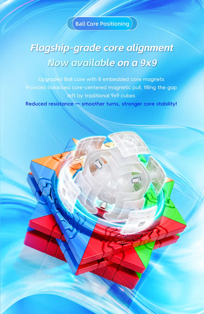 MOYU Speedcube Meilong Magic Cube Stickerless 4x4 5x5 6x6 7x7 8x8  Speed Puzzle Cubes Toys Gift