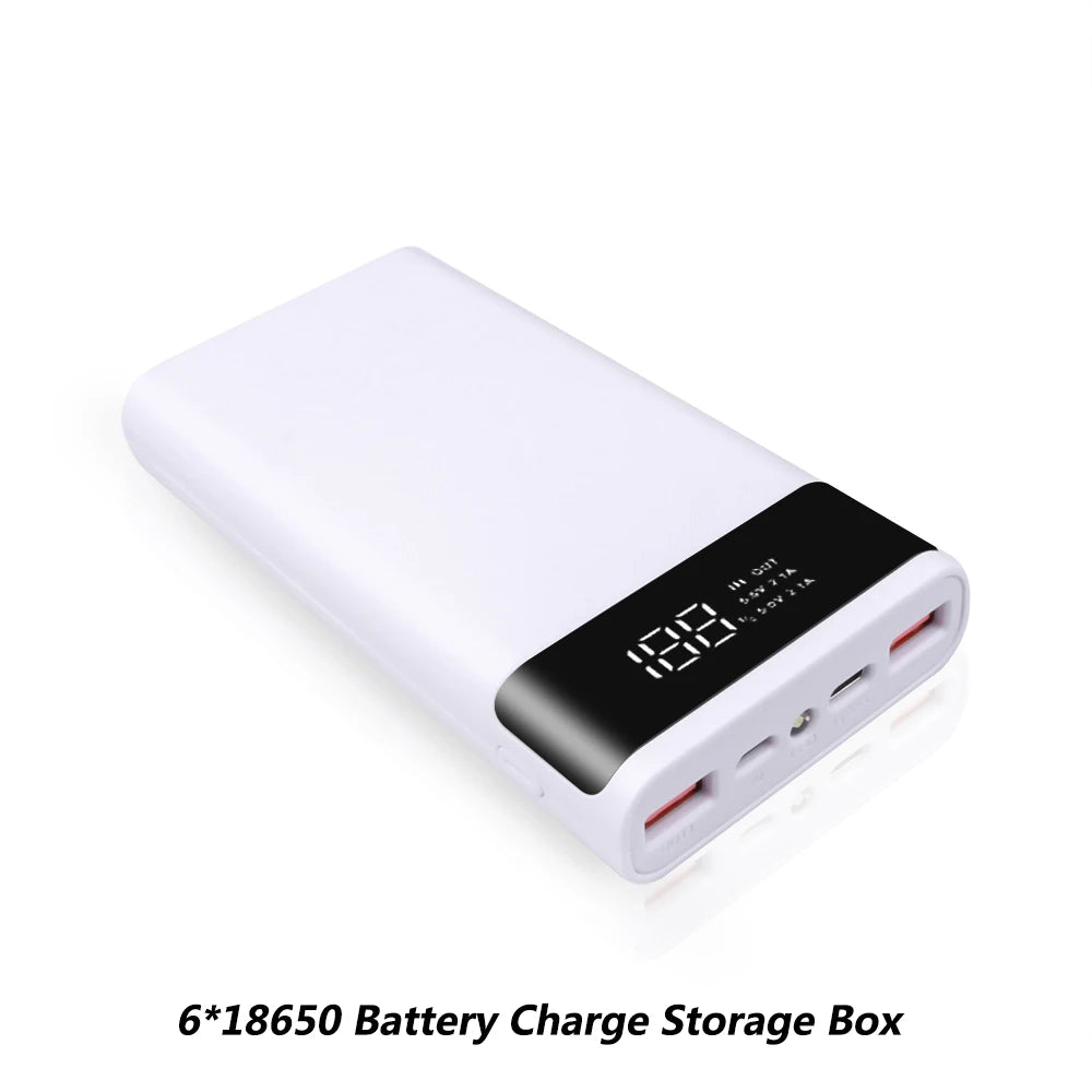 DIY 18650 Power Bank Case External 5V USB Type C Battery Charge Storage Box Shell Without Battery For iPhone Xiaomi Huawei