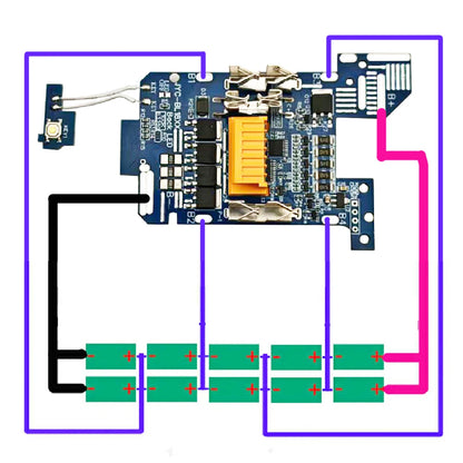 BL1830 BMS PCBA Balance Charging Circuit Board For MAKITA 18V Li-ion Battery Case Lithium Ion Batteries Pack BL1820 BL1860