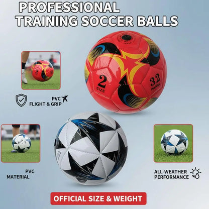 Size 2 Kids Mini Soccer Ball Machine Stitched Toddler Training Football Soft Lightweight Small Soccer Ball for Toddlers Youth