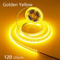 12V 24V LED Strip 2835 120LEDs/m Home Lamp Strip Pink Red Ice Blue Green Golden Yellow Orange Flexible Waterproof Soft Lamp Bar