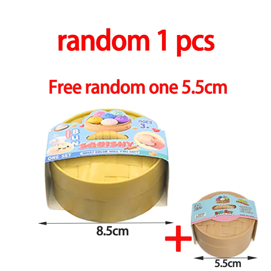 Dumpling Glitter Dumpling Squishy Blind Box Dumplings Sensory Squeeze Toy for Stress Relief Desktop Decoration Free one 5.5cm