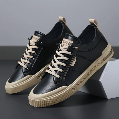 Four-Season Men's Dress Shoes, Comfortable and Breathable, with Convenient Elastic Band Design, Stylish and Versatile