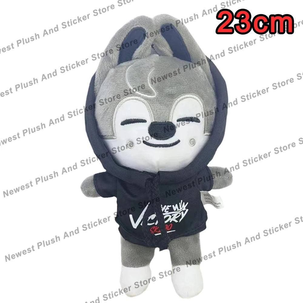 8pcs Skzoo Plush 25cm Kpop Cartoon Stuffed Animal Plushies Stray Kids Plush Doll Toys Kawaii JYP Adults KZ Fans Keychain  Gift