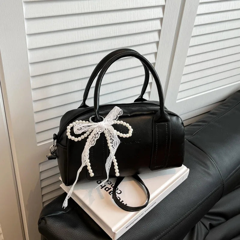 Women's Summer Solid Color Handbag Fashion Versatile Crossbody Bag Casual Ladies Shoulder Bag