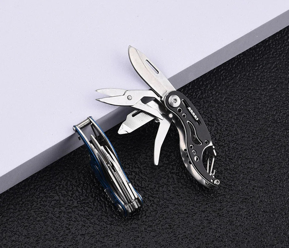 3Cr13Mov Mini Folding Knife EDC Multitool Outdoor Survival Gadgets Cute Camping Keychain Swiss Pocket Knife Jackknife Box Cutter