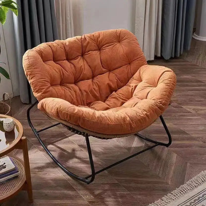 Rocking Chair Lazy Sofa Bird Nest Shaped Living Room Balcony Nap Small Apartment Rattan Woven Adult