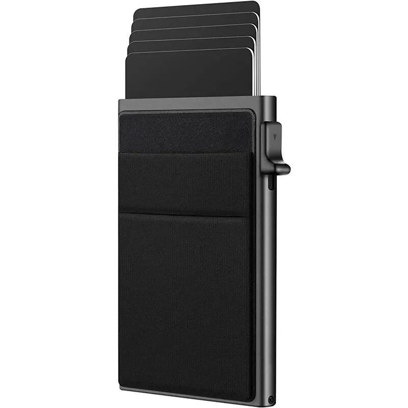 Rfid Etui Na Karty Kredytowe Mężczyźni Cienkie Smukłe Minimalistyczne Portfele Luksusowe Metalowe Etui Na Karty Bankowe Dla Mężczyzn Carteras