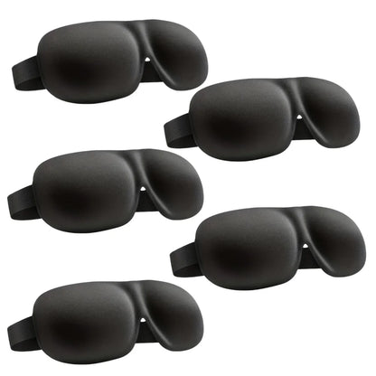 3D Contoured Sleep Mask 100% Light Blocking Eye Mask Ultra-Soft Skin-Friendly Material Breathable Eye Cover For Rest Travel Yoga