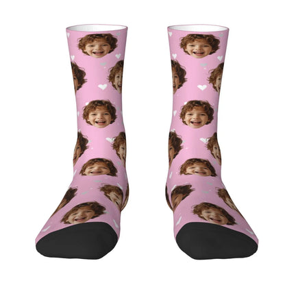 Novelty Custom Face Socks DIY Personalized Photo Custom Socks Crazy Funny Men's Socks Christmas Party Birthday Anniversary Gift