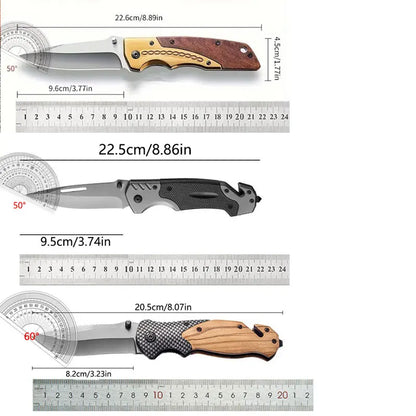 Pocket folding knife, folding fruit knife, suitable for camping, fishing, hiking, outdoor activities and home decoration
