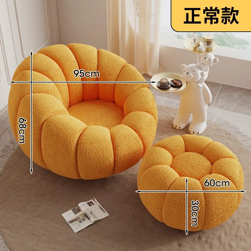 Lazy sofa single double pumpkin sofa reclining sleeping cloud swivel chair bedroom Internet celebrity sofa balcony sedentary