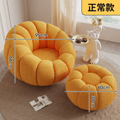 Lazy sofa single double pumpkin sofa reclining sleeping cloud swivel chair bedroom Internet celebrity sofa balcony sedentary