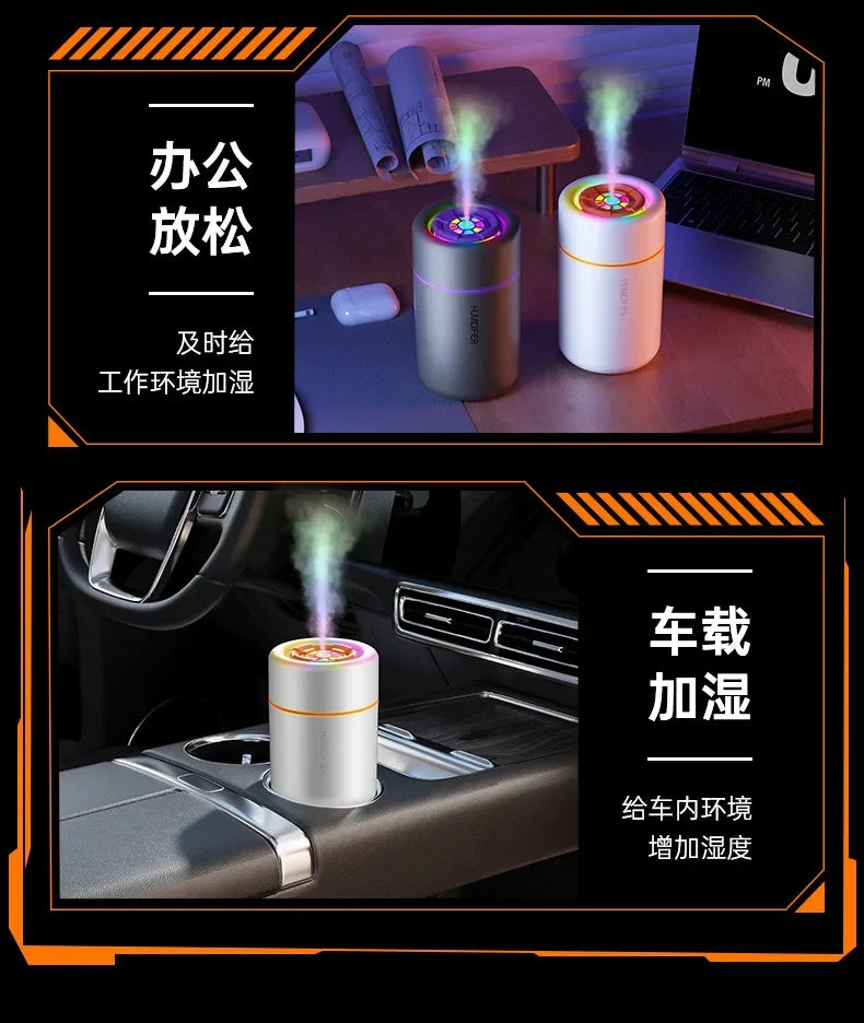 Mini Air Humidifier USB Electric Aroma Essential Oil Diffuser Purifier Aromatherapy Mist Maker Color Lights For Car Home Bedroom