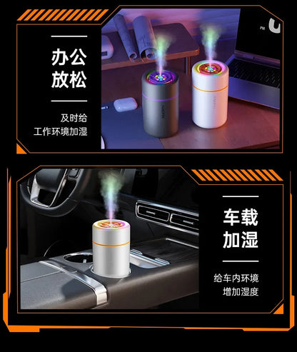 Mini Air Humidifier USB Electric Aroma Essential Oil Diffuser Purifier Aromatherapy Mist Maker Color Lights For Car Home Bedroom